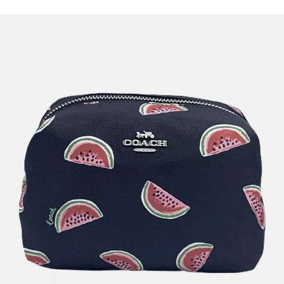 Coach Handbags - Coach Watermelon Nylon Small Boxy Cosmetic Case